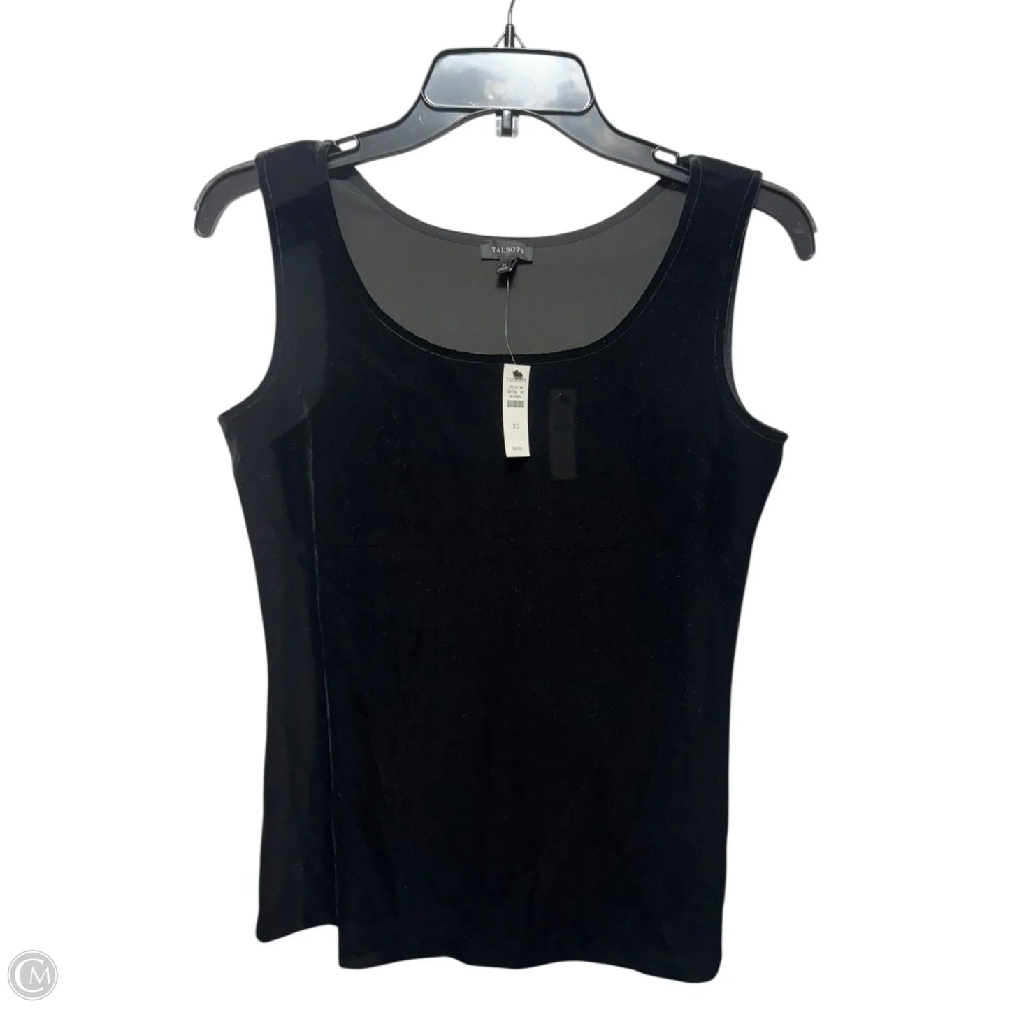 Velvet Tank Top By Talbots In Black, Size: Xs