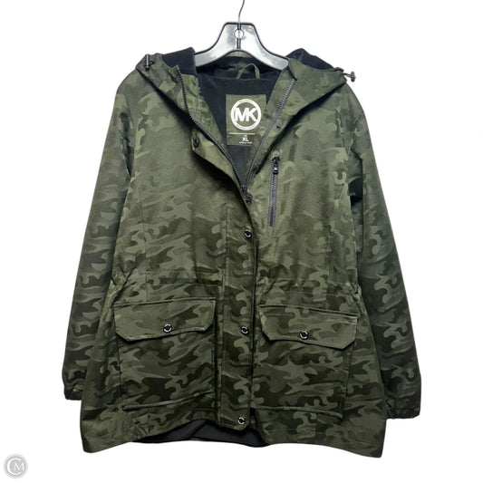 Fleece Lined Windbreaker Jacket By Michael By Michael Kors In Camouflage Print, Size: Xl