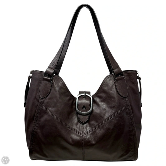 Gina Leather Tote Designer By Frye, Size: Medium