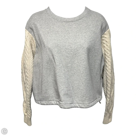 Knit Sleeve Sweatshirt Luxury Designer By 3.1 Phillip Lim In Cream & Grey, Size: Xs
