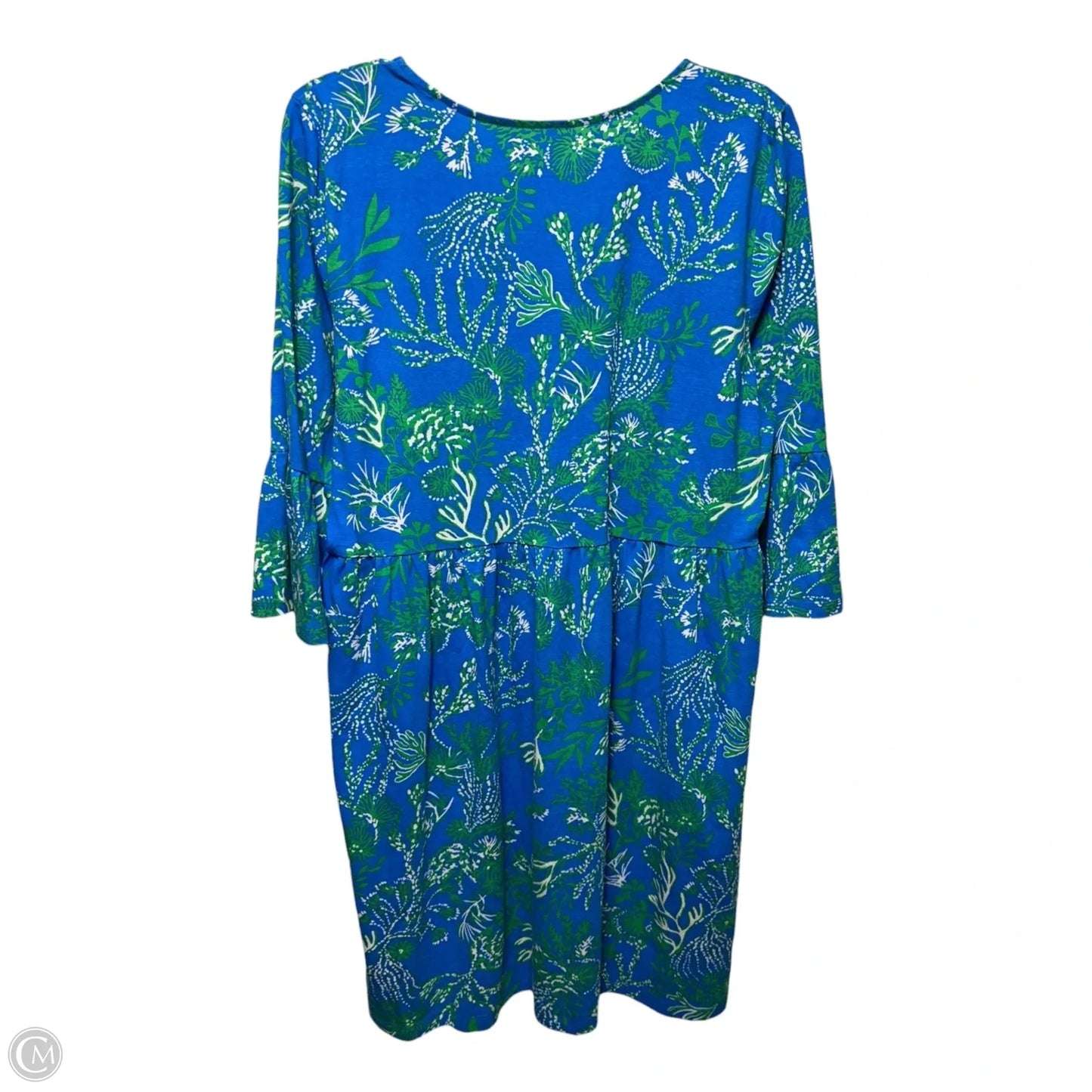 Dress Designer By Lilly Pulitzer In Blue & Green, Size: Xl