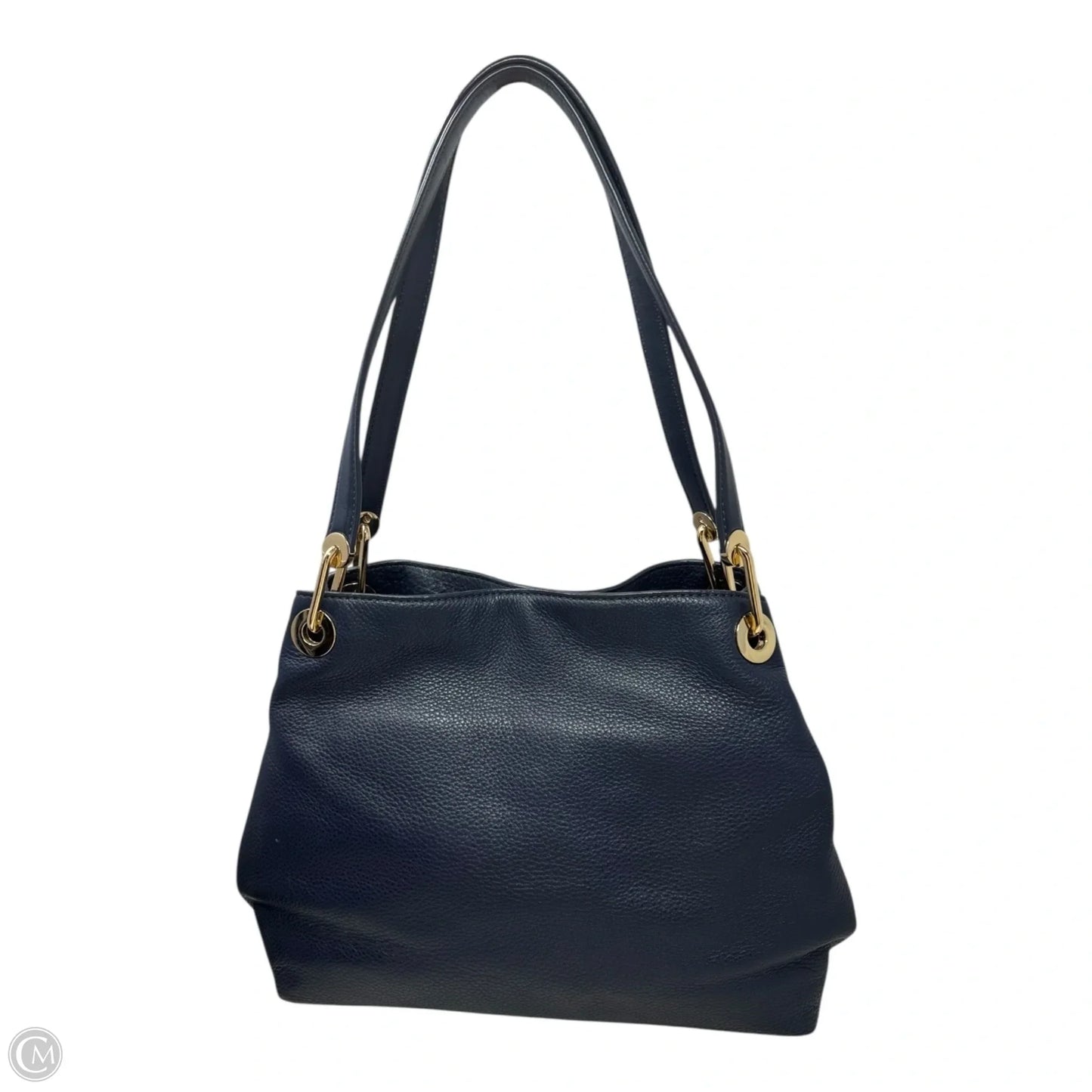 Raven Pebbled Leather Shoulder Bag Designer By Michael Kors, Size: Medium