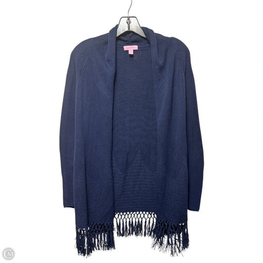 Sweater Cardigan Designer By Lilly Pulitzer In Navy, Size: Xs