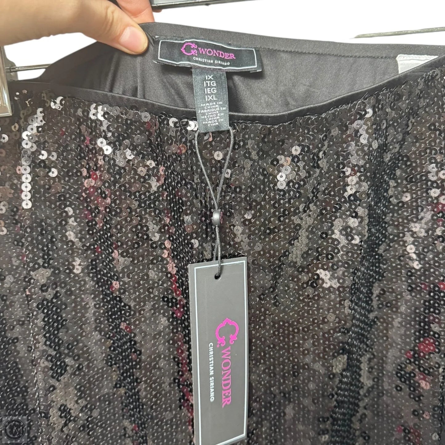 Sequin Skirt Maxi By Christian Siriano In Black, Size: 1x