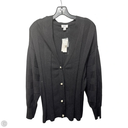 Pearl Button Sweater Cardigan By Crown And Ivy In Black, Size: 1x