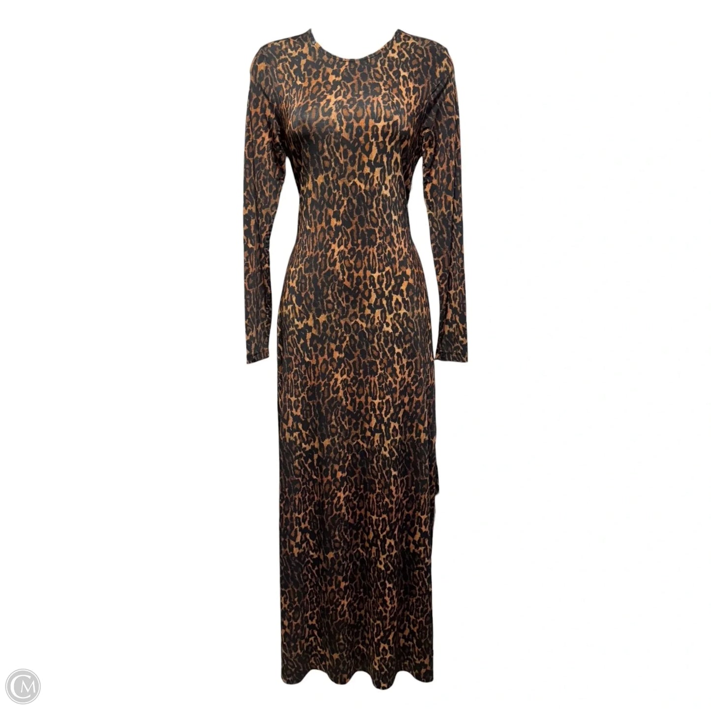 Katlyn Evita Maxi Dress Designer By All Saints In Leopard Print, Size: 4
