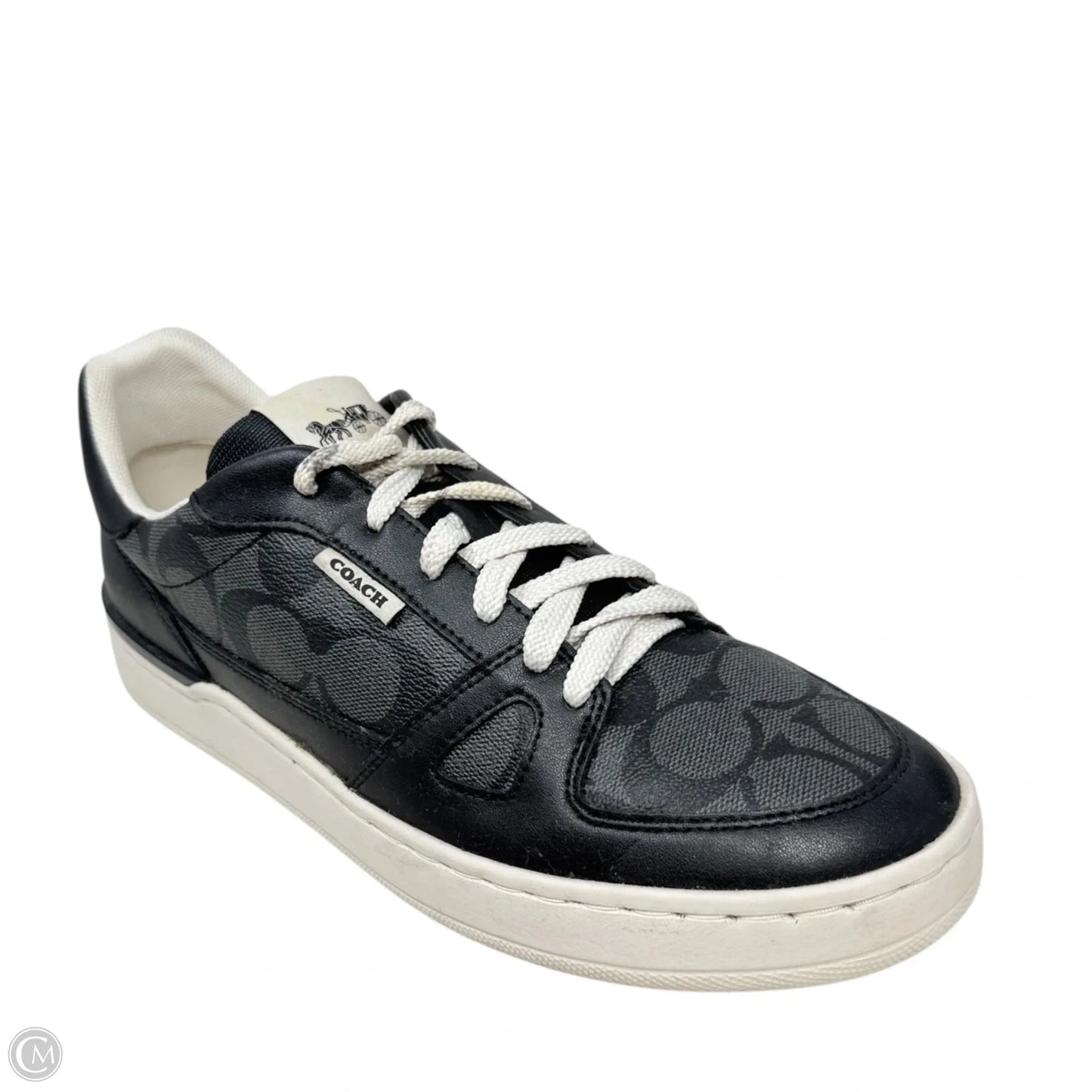 Clip Court Sneakers Designer By Coach In Black, Size: 9