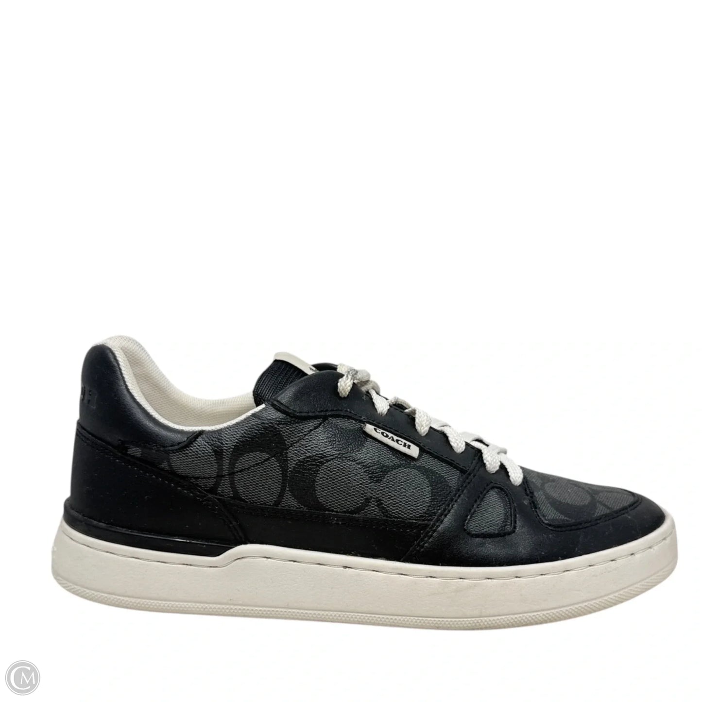 Clip Court Sneakers Designer By Coach In Black, Size: 9