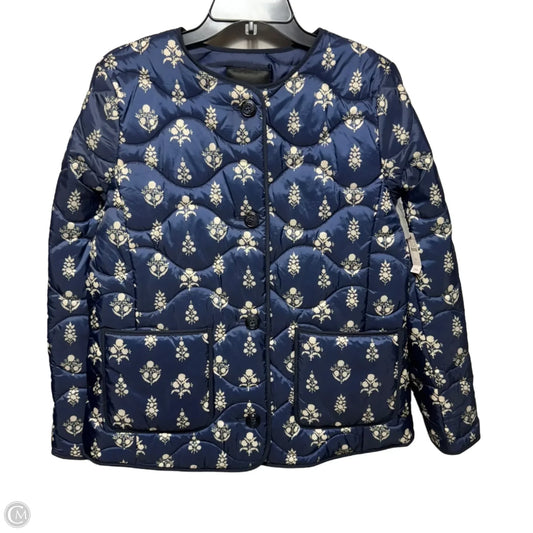 Jacket Puffer & Quilted By Talbots In Floral Print, Size: M