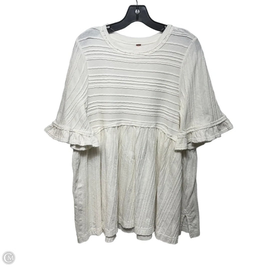 Take A Spin Tunic Mini Dress By Free People In Cream, Size: S