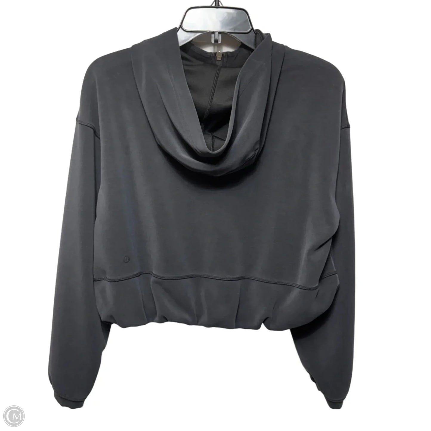 Cropped Athletic Jacket By Lululemon In Grey, Size: 6