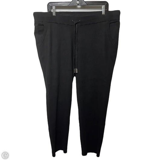 Knit Pants Lounge By Chicos In Black, Size: Xl