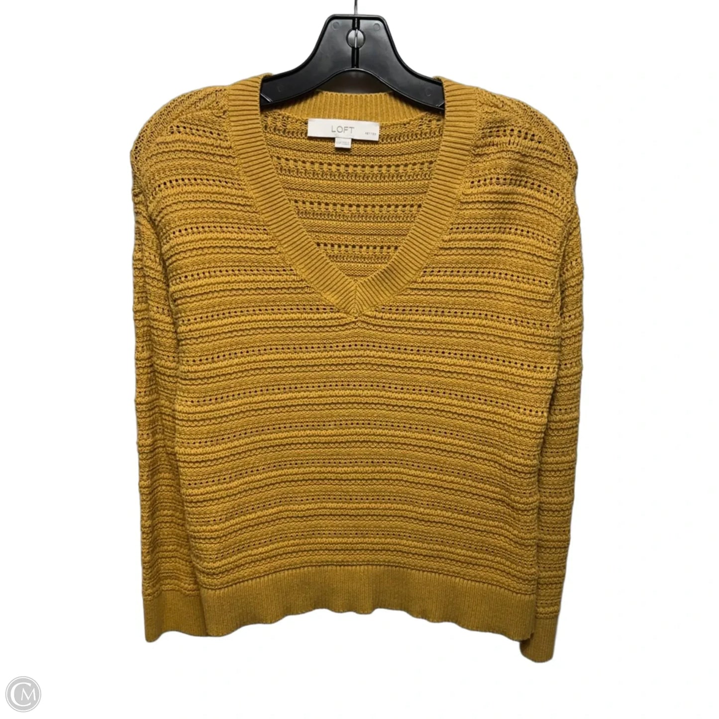 Sweater By Loft In Yellow, Size: XS Petite