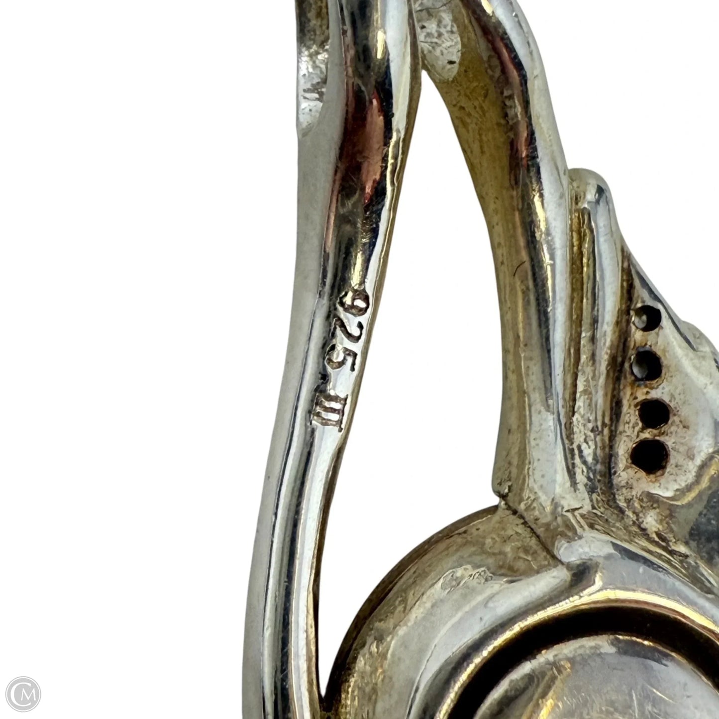 Sterling Silver & Crystal Teardrop Pendant Necklace