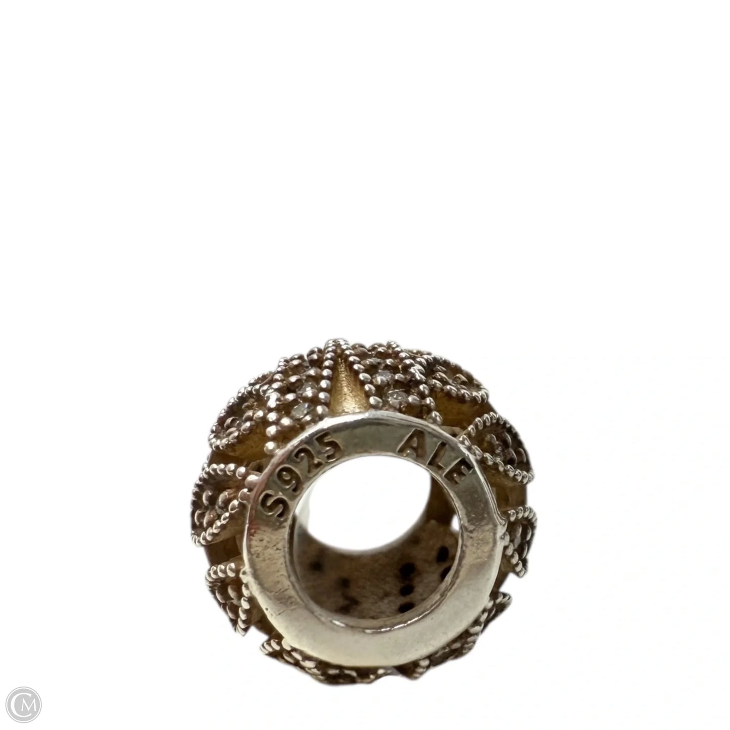 Sterling Silver Sparkling Leaves Charm By Pandora