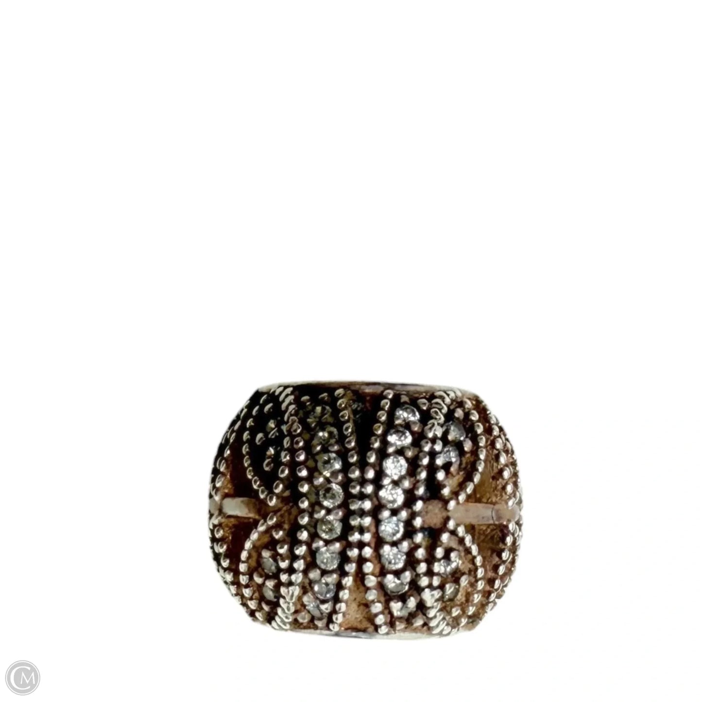 Sterling Silver Sparkling Leaves Charm By Pandora