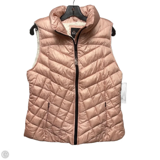 Vest Puffer & Quilted By Big Chill In Pink, Size: L