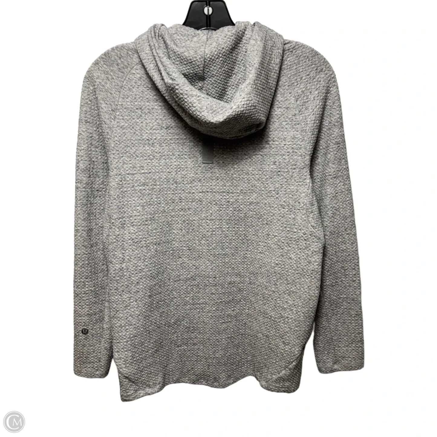 Athletic Sweatshirt Hoodie By Lululemon In Grey, Size: Xs