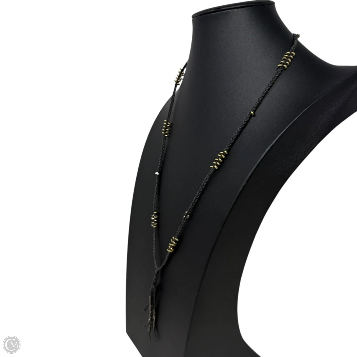 Braided Leather Lariat & Y-drop Necklace