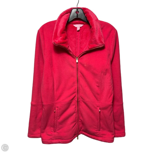 Fleece Jacket Designer By Lilly Pulitzer In Pink, Size: M