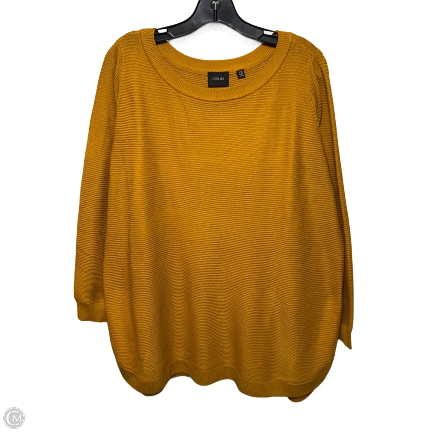 Sweater By Cyrus In Gold, Size: 1x