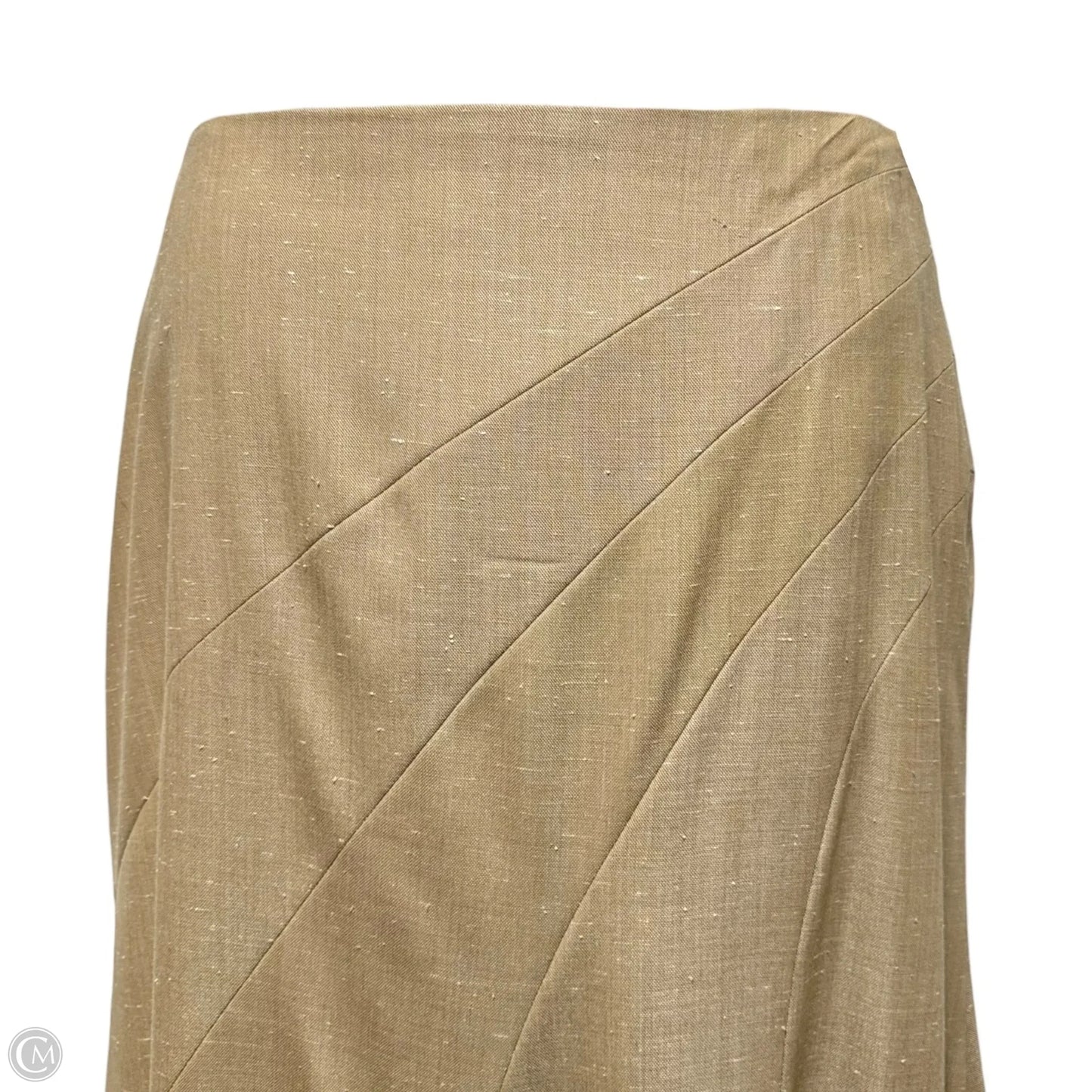 Maxi Skirt Designer By Escada In Tan, Size: L (EU 42)