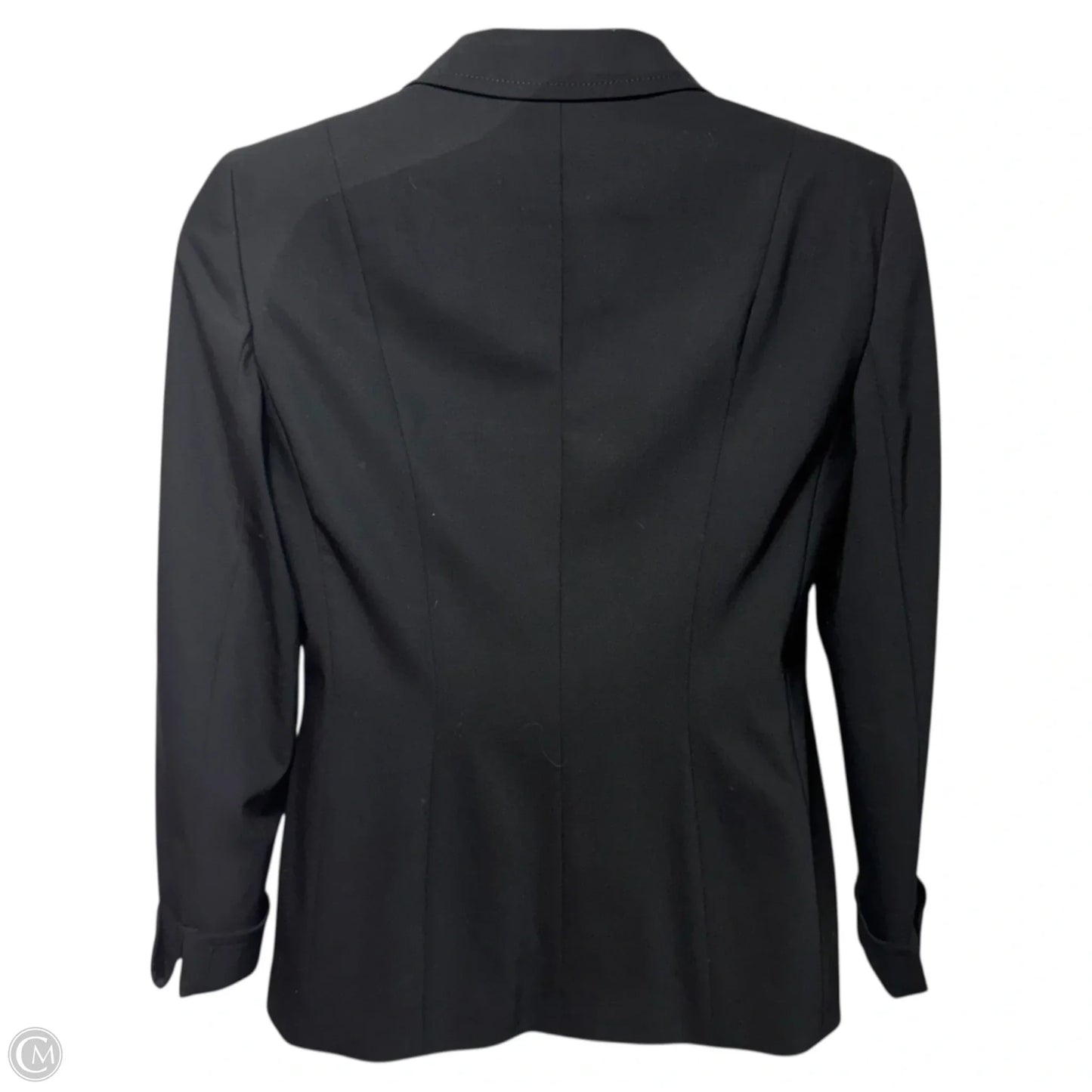Stretch Wool Blazer Designer By Escada In Black, Size: M (40 EU)
