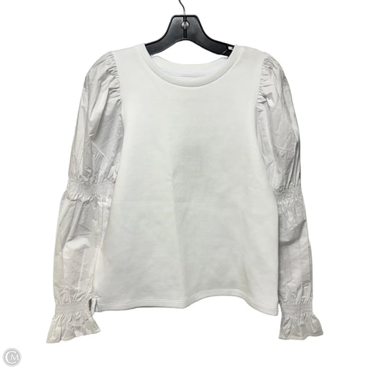 Prep Pullover Top Long Sleeve By Addison Bay In White, Size: Xs