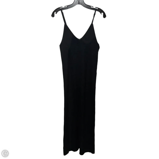Knit Dress Casual Maxi By Freshman In Black, Size: L