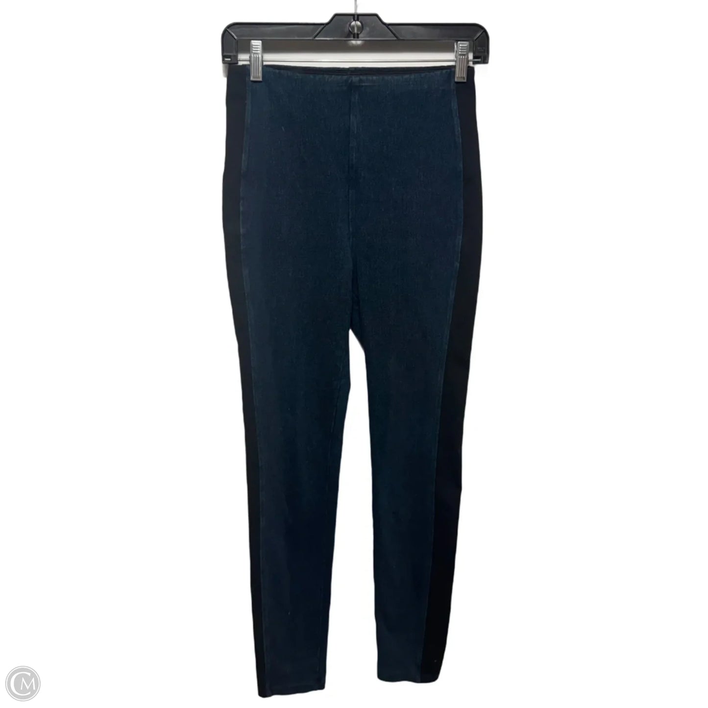 Jeans Jeggings By Lysse In Black & Blue, Size: S