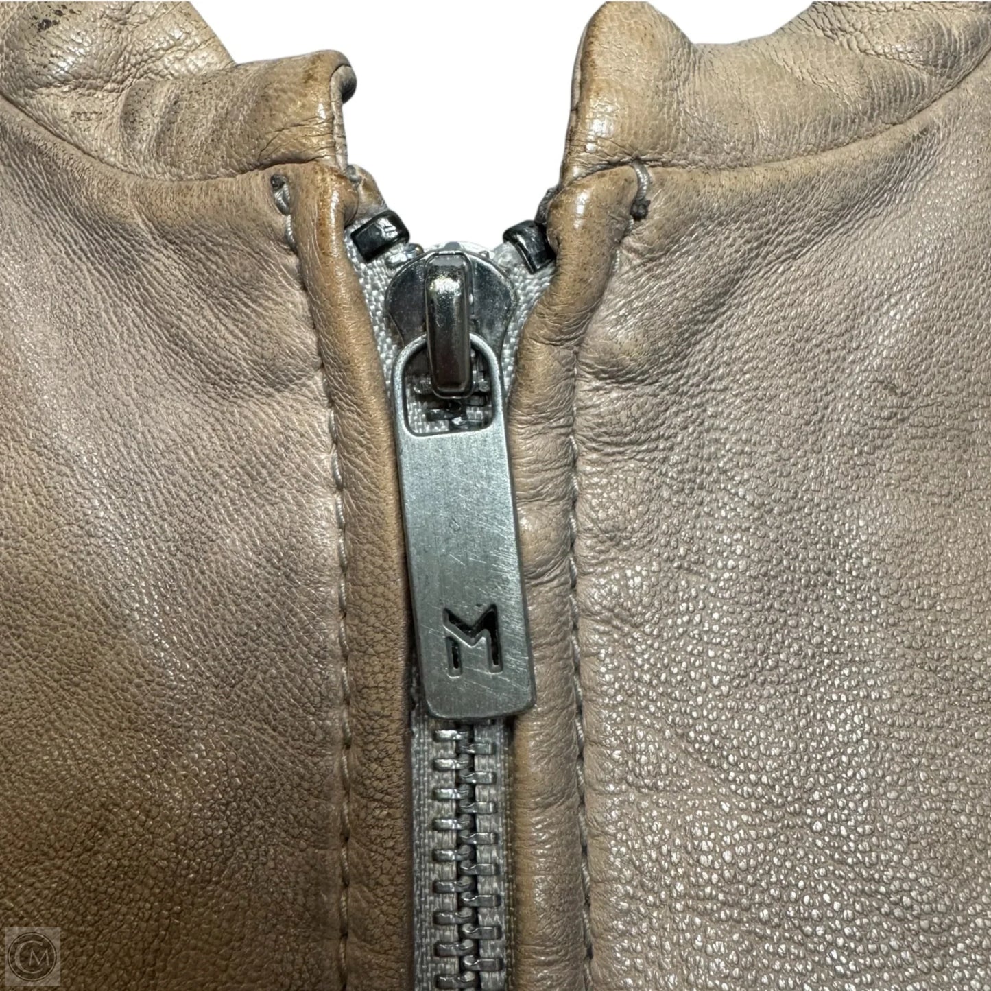 Gypsy Lambskin Leather Jacket By Mauritius In Tan, Size: M