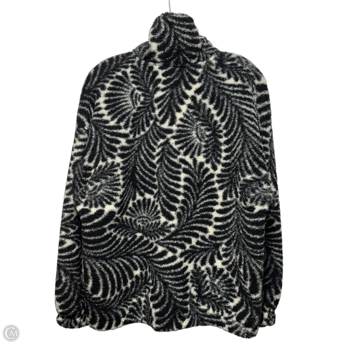 Sweater By Loft In Black & Cream, Size: L