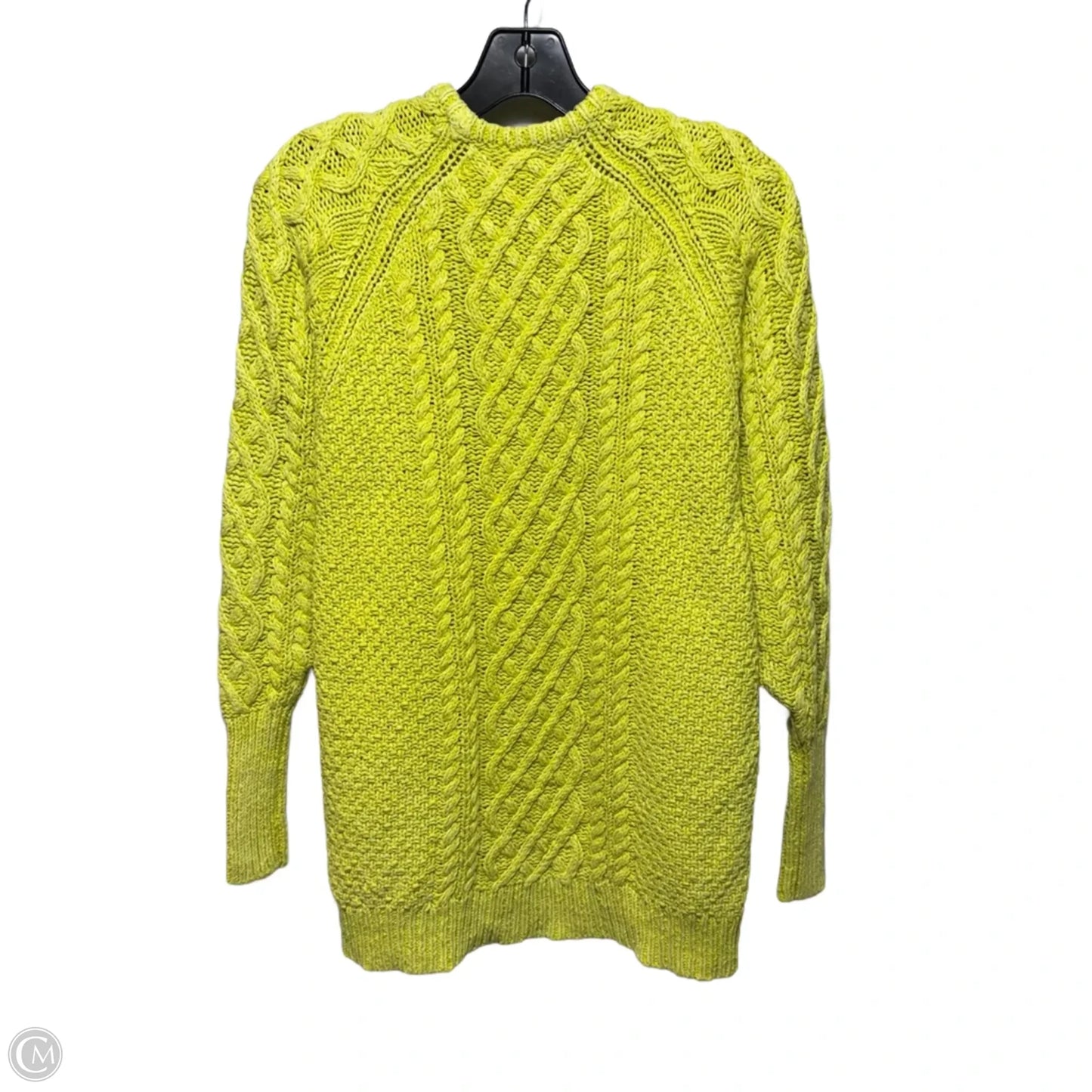 On a Boat Tunic Sweater Dress By Free People In Chartreuse, Size: XS
