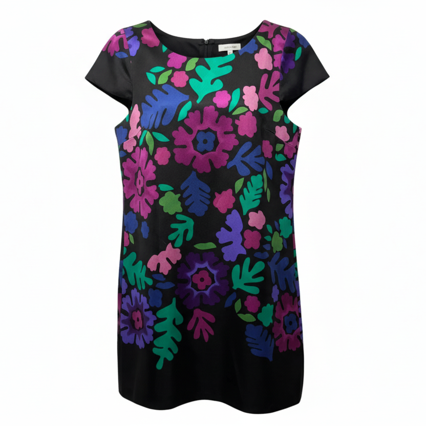 Wool & Silk Dress Casual Short By Tibi In Floral Print, Size: 6