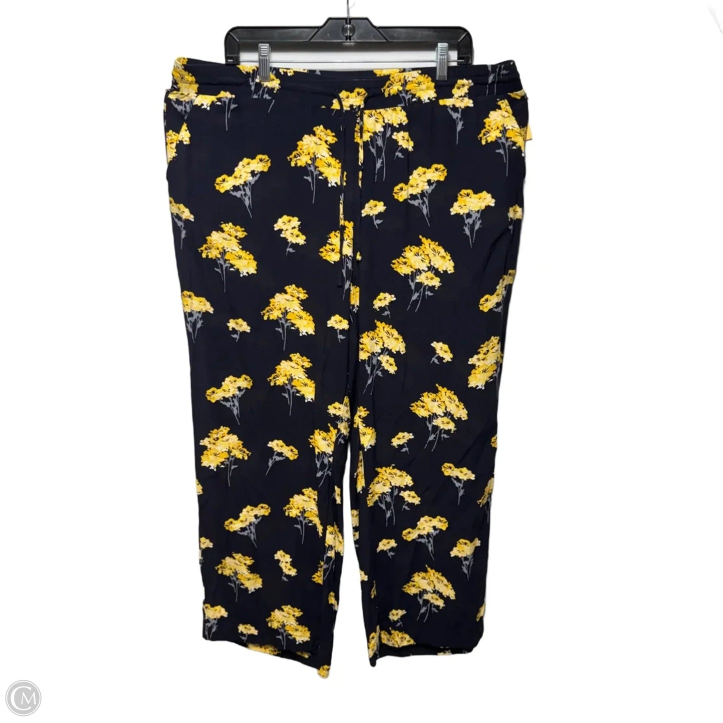Pants Lounge By Loft In Floral Print, Size: Xl