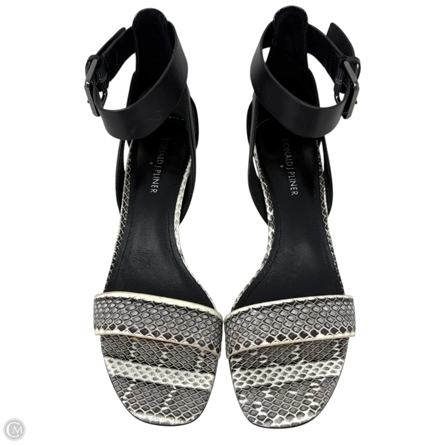 Lyla Snake-Print Sandals By Donald Pliner In Snakeskin Print, Size: 8.5