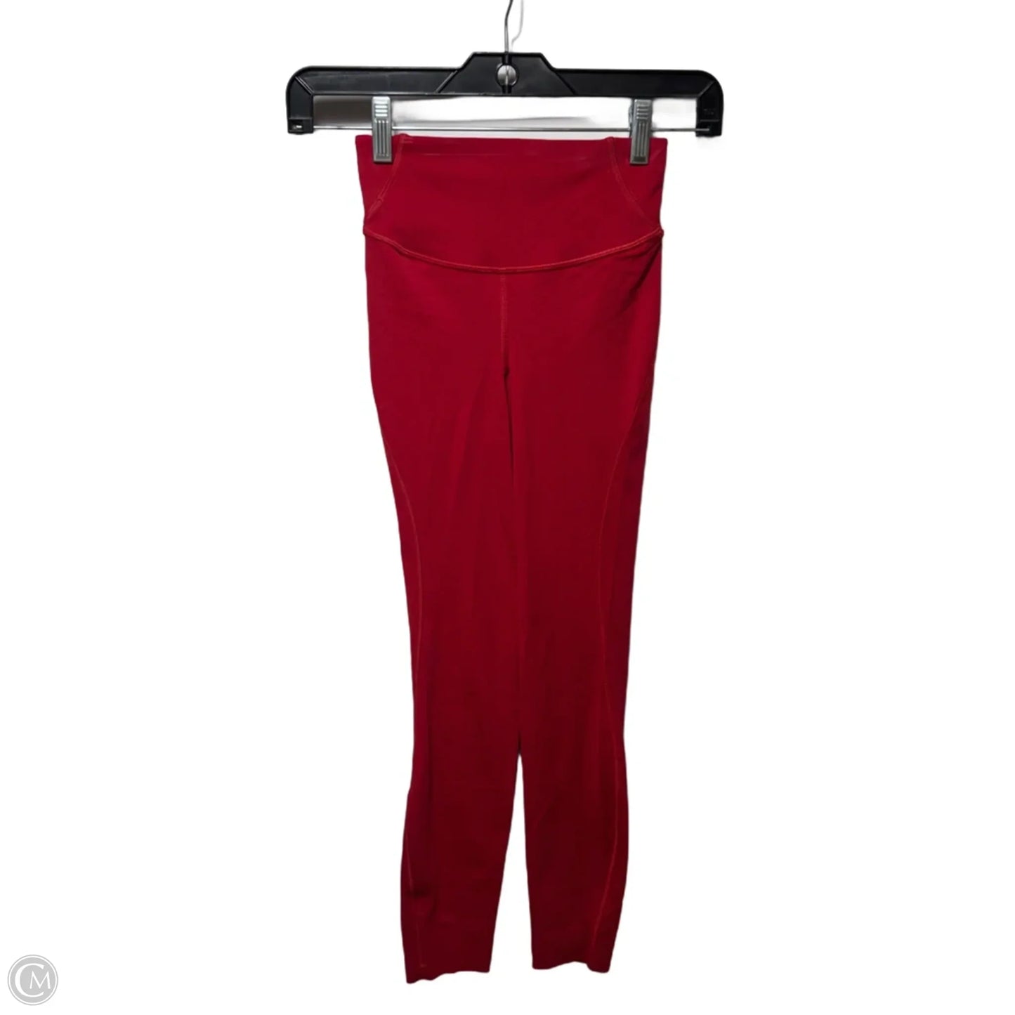 Athletic Leggings By Lululemon In Red, Size: 0