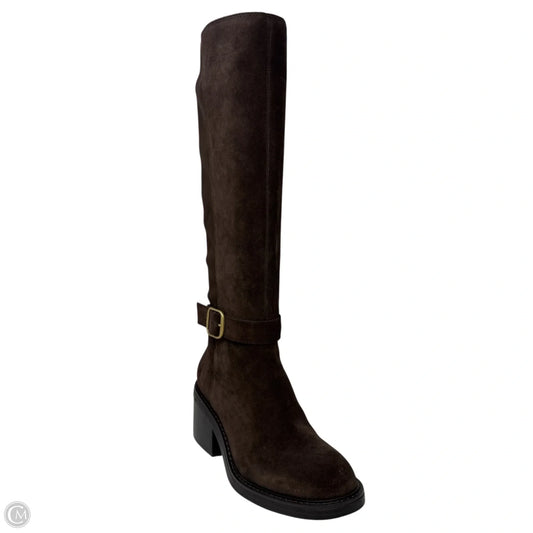 Vianah Suede Tall Boots By Vince Camuto In Brown, Size: 7