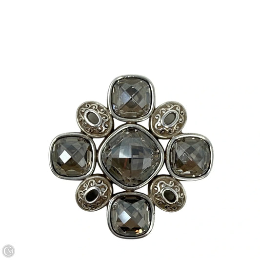 Venus Rising Faceted Smokey Quartz Brooch Pendant By Brighton