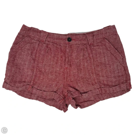 Linen Shorts By Free People In Red, Size: 12