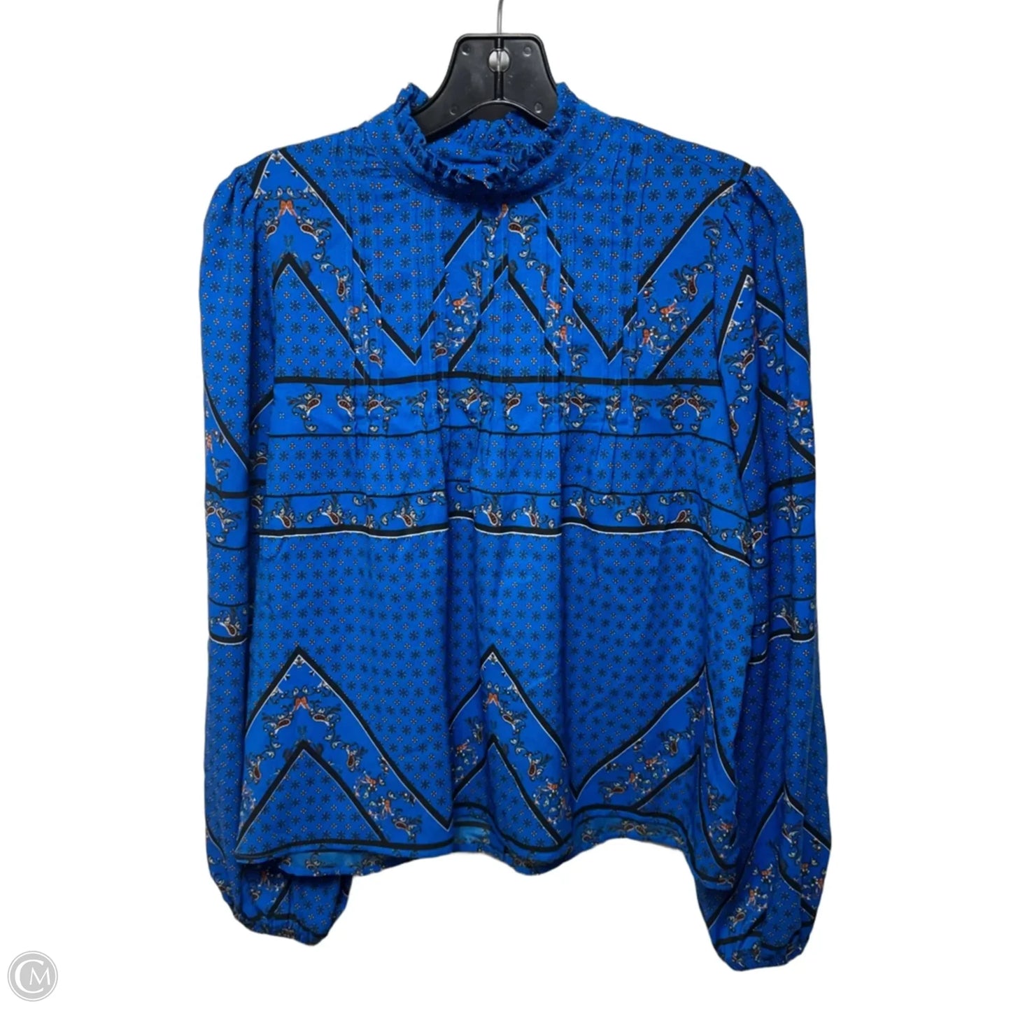 Top Long Sleeve By Rachel Zoe In Blue, Size: S