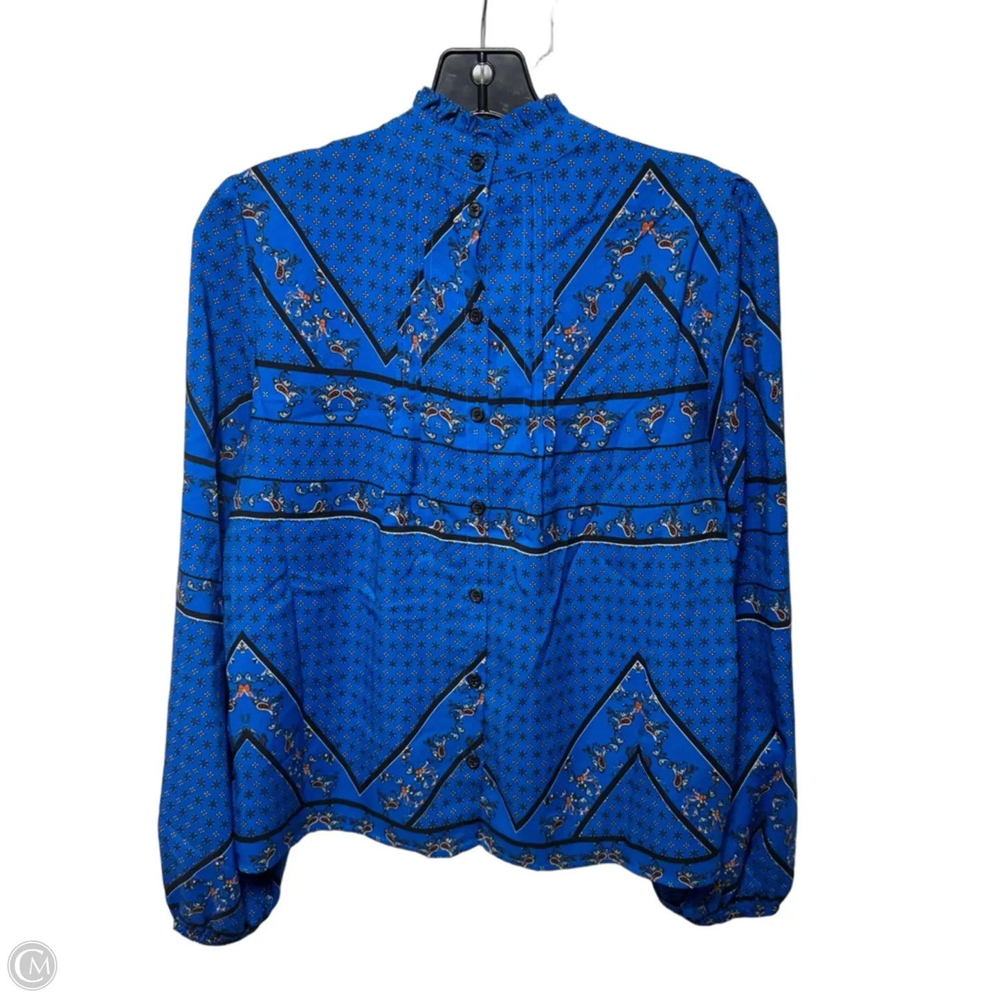 Top Long Sleeve By Rachel Zoe In Blue, Size: S