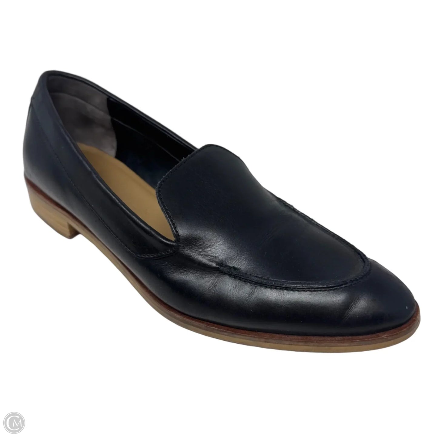 Leather Loafer Shoes Flats By Everlane In Black, Size: 9