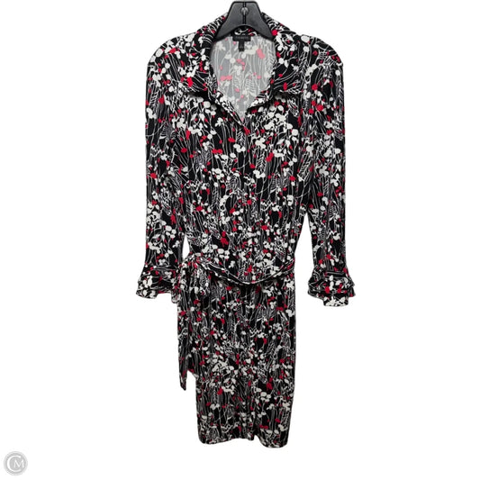 Dress Casual Midi By Talbots In Multi-colored, Size: L