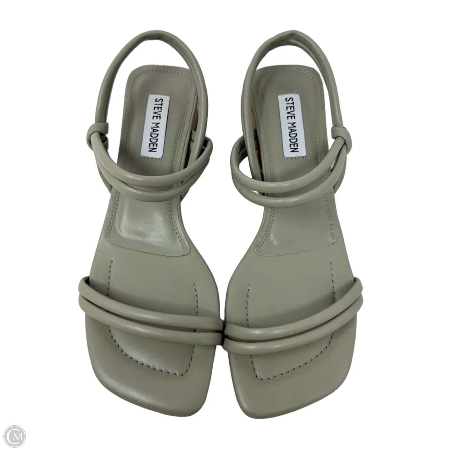 Hattie Block Heel Sandals By Steve Madden In Grey, Size: 7.5