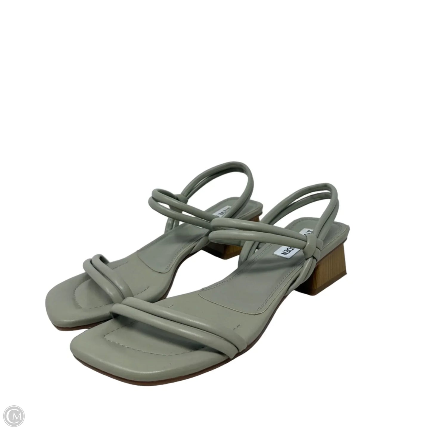 Hattie Block Heel Sandals By Steve Madden In Grey, Size: 7.5