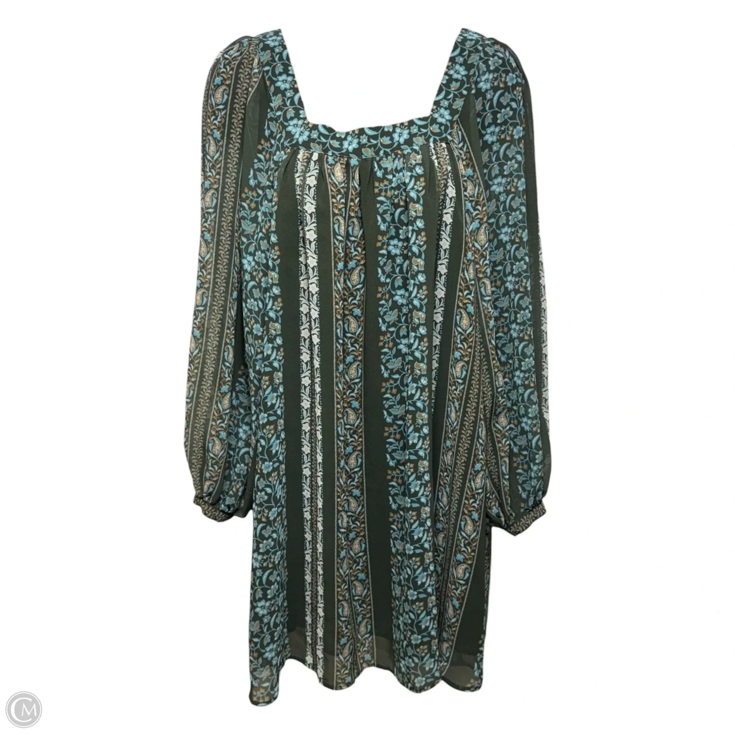 Sona Boho Tunic Mini Dress By Anthropologie In Green, Size: XS