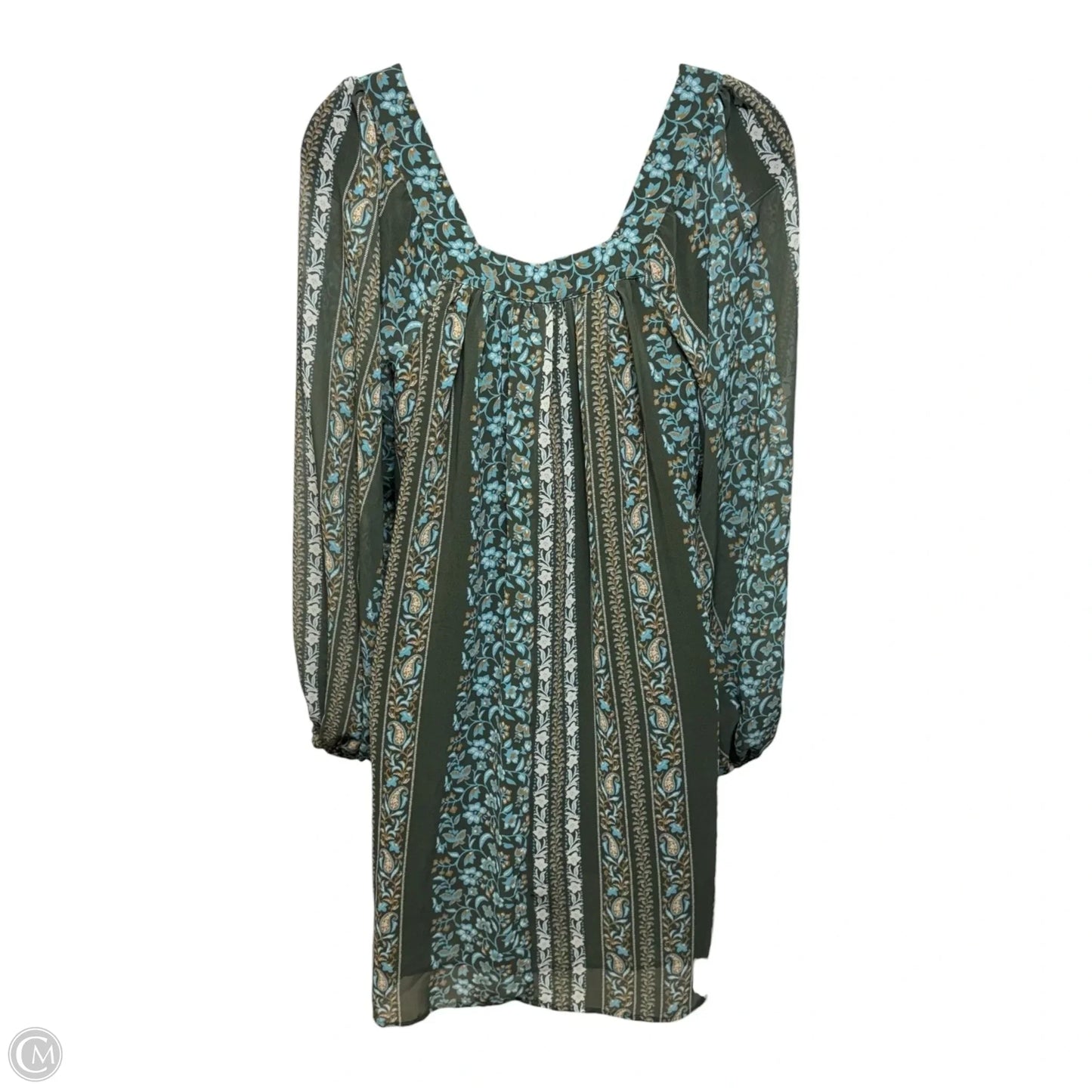 Sona Boho Tunic Mini Dress By Anthropologie In Green, Size: XS