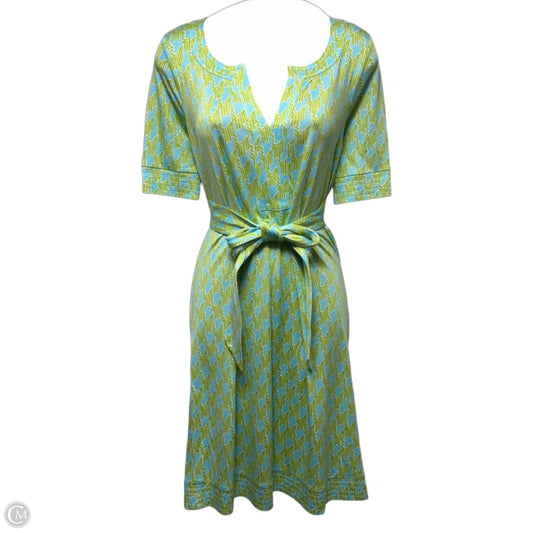 Dress Designer By Lilly Pulitzer In Blue & Green, Size: 4