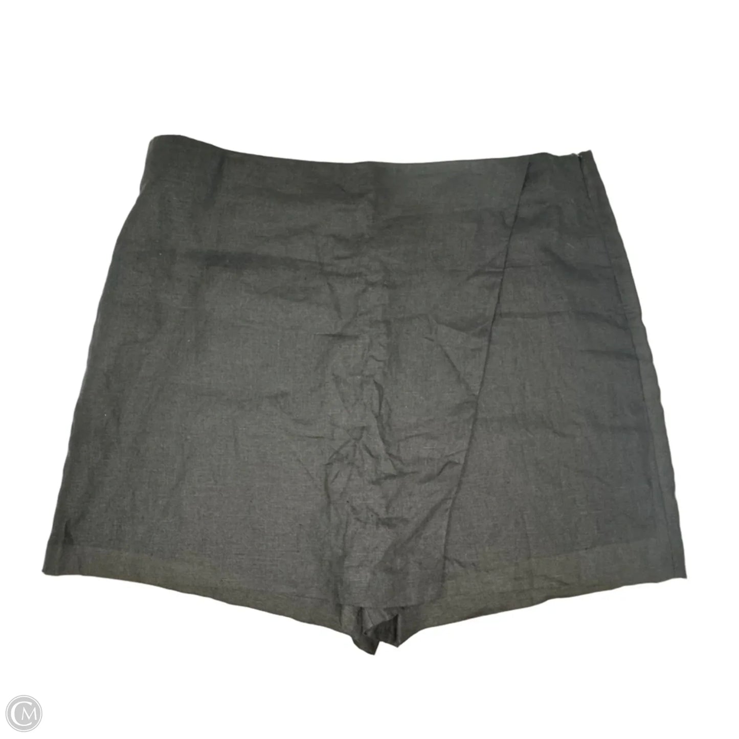Linen Skort By Talbots In Black, Size: 18